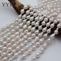 cultured baroque freshwater pearl beads teardrop diy white 7 8mm 40cmstrand for diy bracelet necklace jewelry making accessory