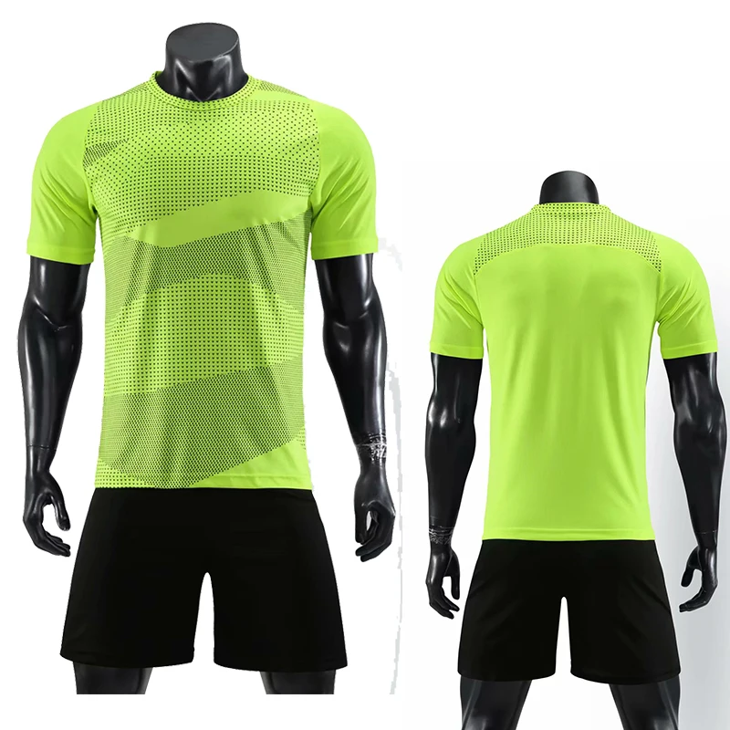 Мужская зеленая футбольная майка с коротким рукавом красная Футбольная форма