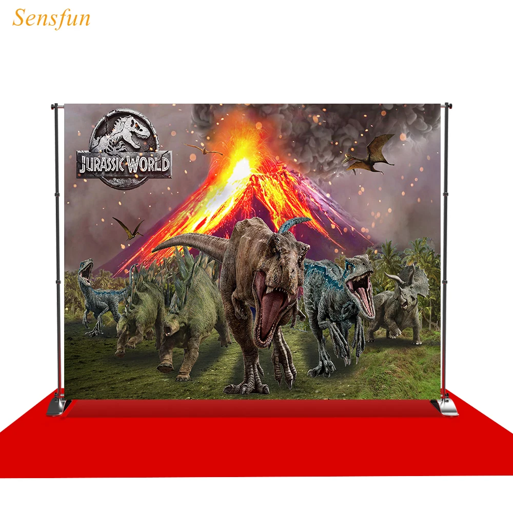 LEVOO в стиле вечеринки честь Дня Рождения извержение вулкана динозавров джунглей