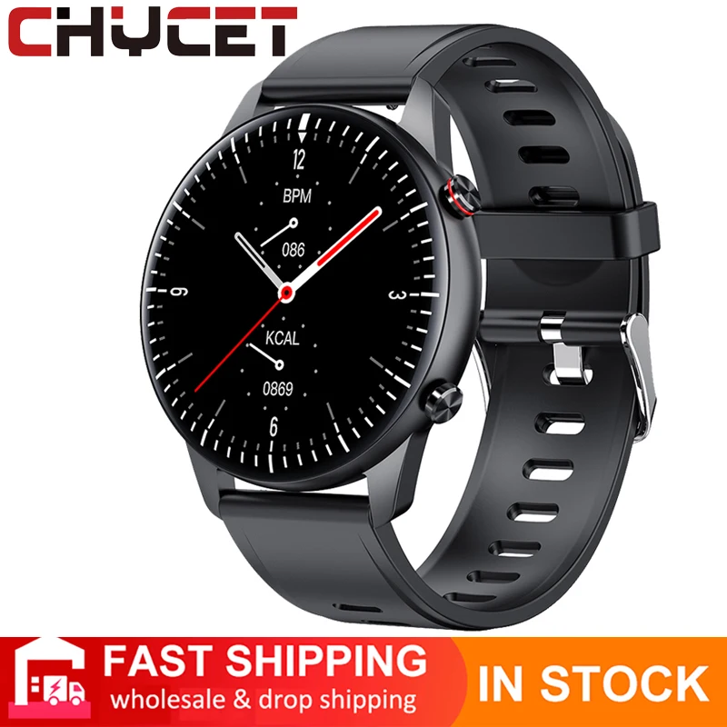 

CHYCET 2021 Smart Watch Men Women Smartwatch Sleep Heart Rate Monitor Full Touch BT Call Customize Wallpaper Sport Watches