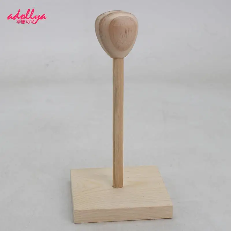 

Кукла Adollya BJD аксессуары деревянный стенд для куклы волосы для деревянного кронштейна 1/3 1/4 1/6 головной убор модель дисплей для хранения воло...