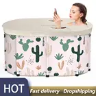 Складная Ванна 16 шт., 2 размера, портативная утолщенная цилиндрическая ванна с V-образным вырезом, из ПВХ, для взрослых и детей, бассейн