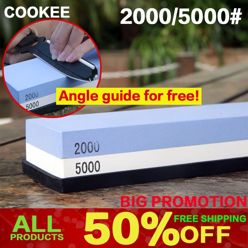 Точилка для кухонных ножей с зернистостью 2000/5000 # точильный камень водный 7*2*1 дюйм