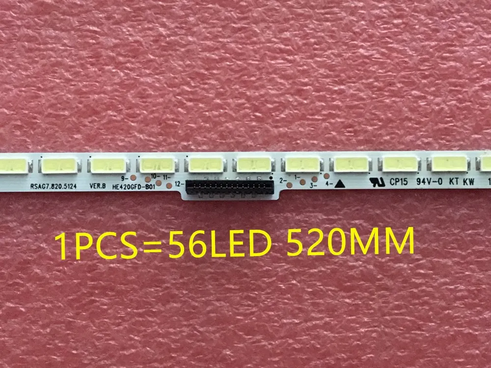 FOR Hisense LED42K360X3D HE420GFD-B01 Article lamp RSAG7.820.5124 GT-1119585-A 1piece=56LED 520MM | Электроника