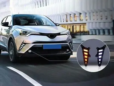 

Белый/желтый светодиодный DRL Дневной светильник 2 шт. для Toyota C-HR 2017 - 2019