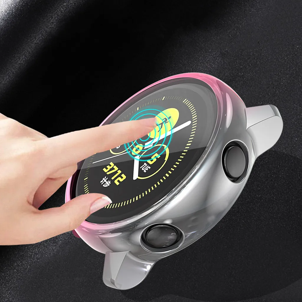 Гальванический чехол из ТПУ для Samsung Galaxy Active защитный часов сменный Спортивная