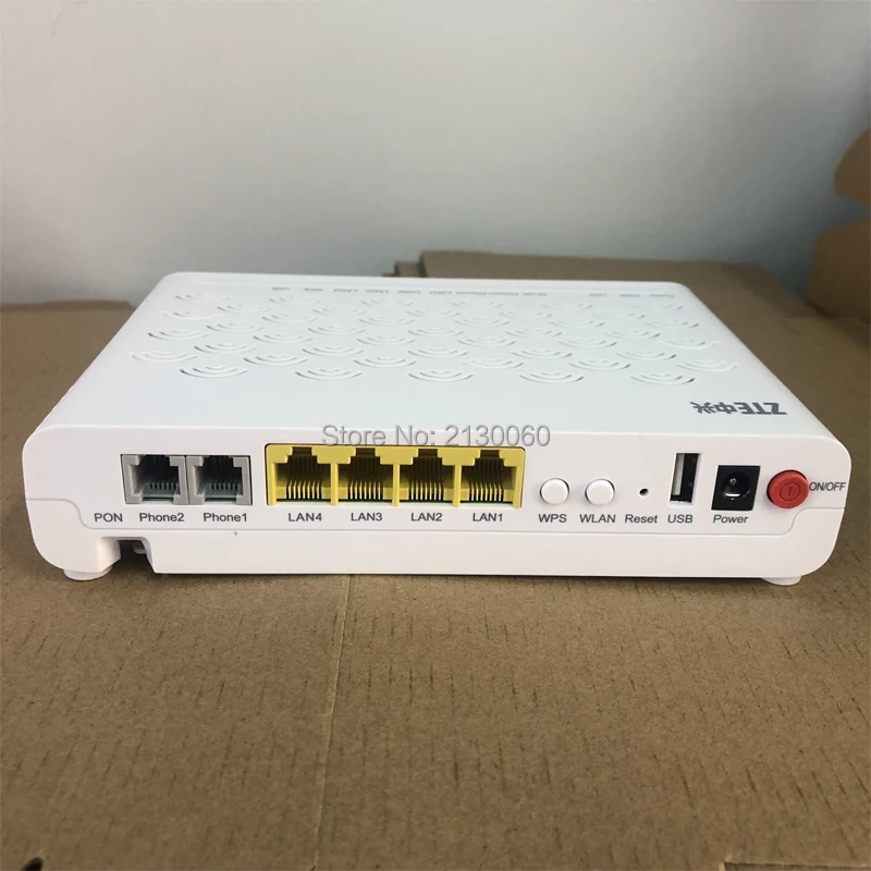 Новая 5 0 версия ZTE F460 ONT EPON ONU английская прошивка 4FE + 2Tel USB WIFI оптический сетевой