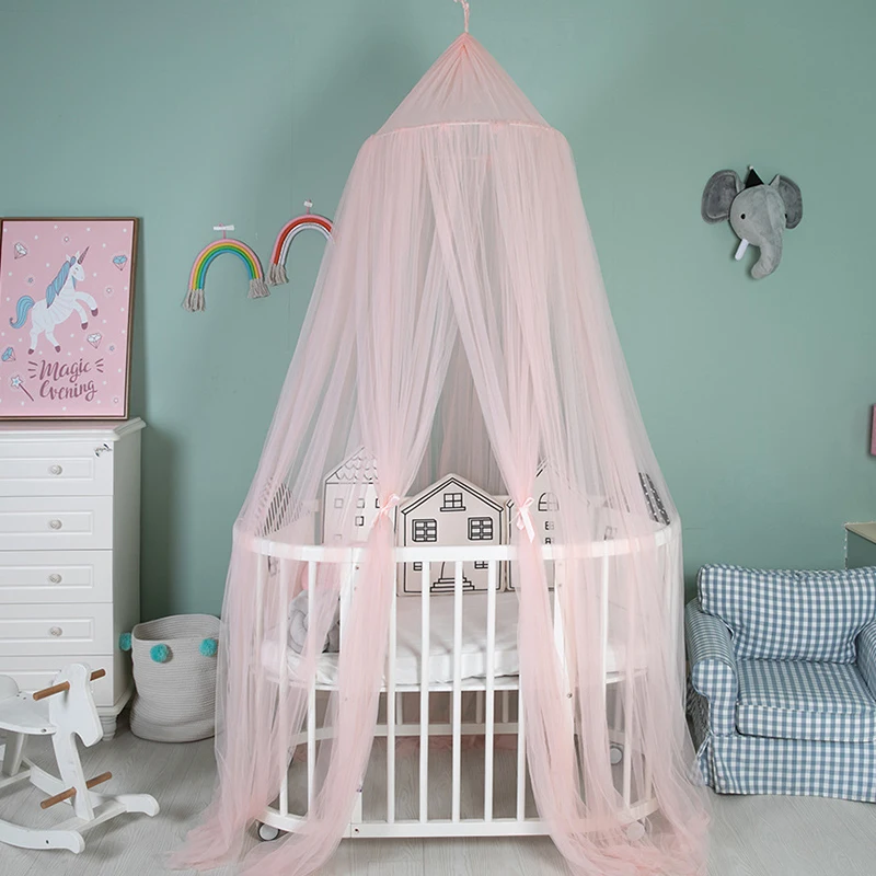 

Mountchen Kids Bedroom Thick Canopy Crown Canopy For Kids Room Decor Canopy Netting Thick For Baby Boy Girl Nursery Bedroom Room