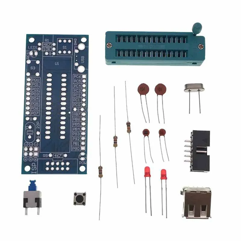 

ATmega8 ATmega48 ATMEGA88 Development Board AVR (NO Chip) Electronic Module DIY Kit