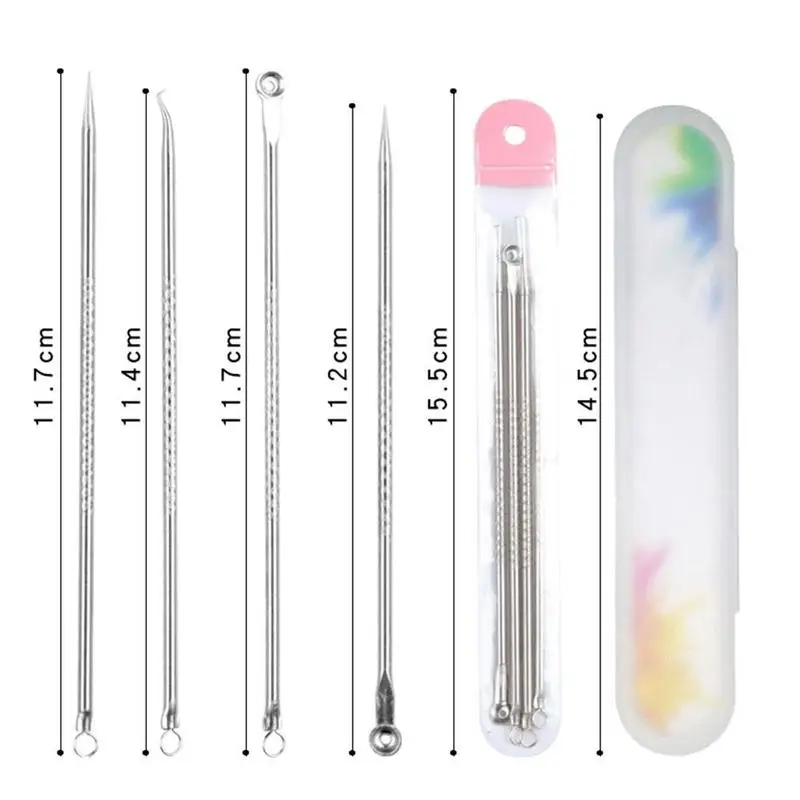 Иглы для удаления черных точек игла прыщей и набор чистки пор | Красота здоровье