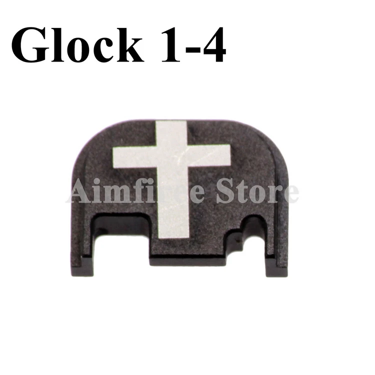 Тактический задняя крышка подвижная пластина для Gen на возраст 1, 2, 3, 4, Glock 17 19 21 22 23 26-27 31, 32, 33, 34, 35, 40, 41 9 мм. 45 Пистолет Аксессуары - Цвет: cross