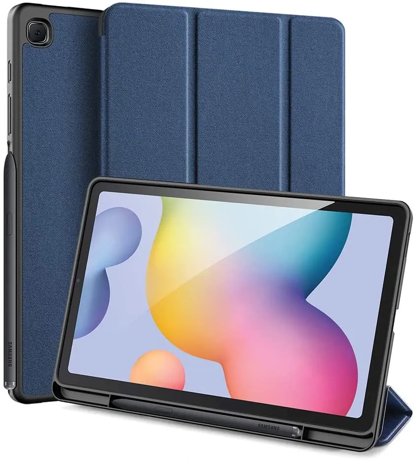 

Case for Samsung Galaxy Tab S6 Lite 10.4 inch (SM-P610/P615) 2020, with Slim Folio Pencil Holder Auto Wake/Sleep Trifold Stand