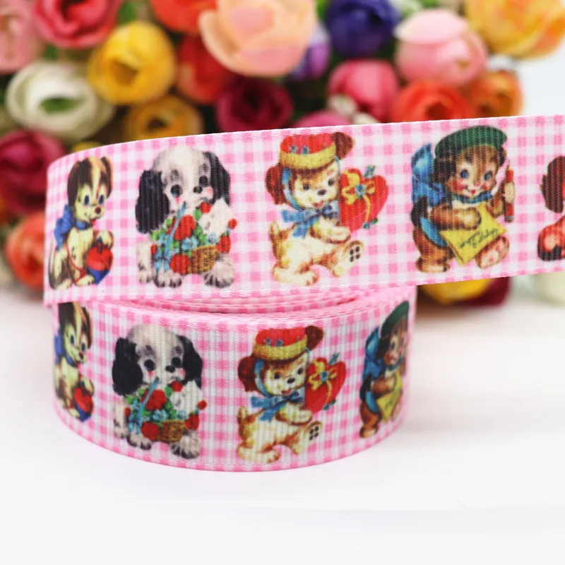 10 Yards 1'' 25MM Cute Animals Printed Grosgrain Ribbons For Hair Bows DIY Handmade Materials Y20010902 | Дом и сад