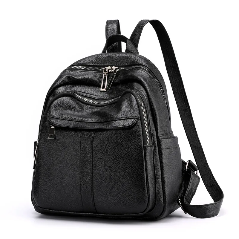 Женская кожаная сумка винтажный рюкзак высокого качества для подростков 2019 |