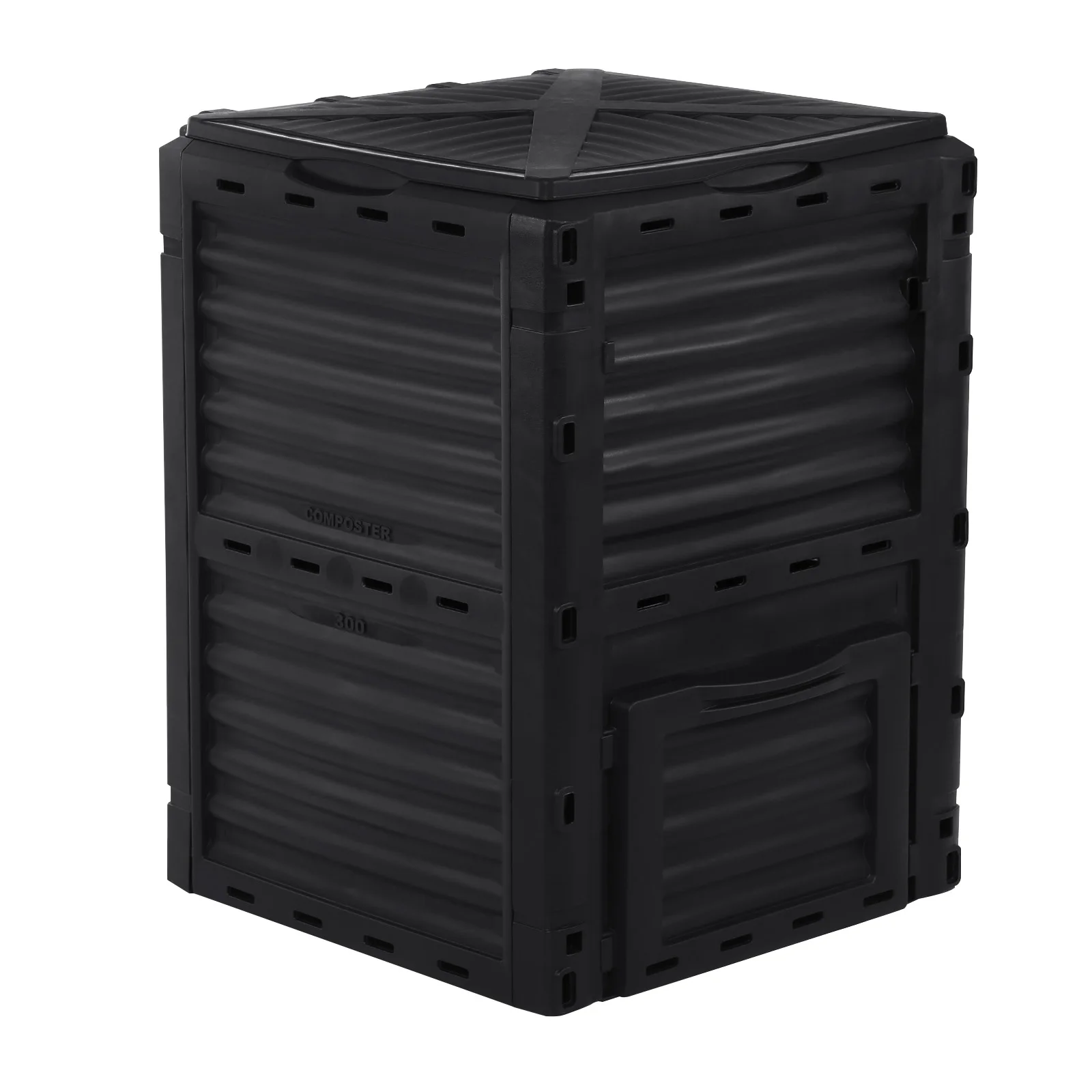 Yonntech-contenedor de abono de jard&iacute;n de 300L, Material libre de BPA, f&aacute;cil montaje, gran capacidad, creaci&oacute;n r&aacute;pida de suelo f&eacute;rtil-2