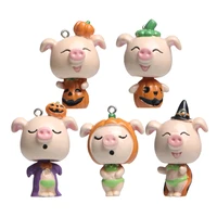 5pcs lot jenny pig series halloween diy cartoon keychain accessories