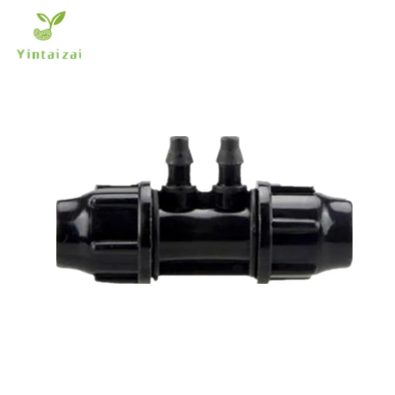 

3/8" To 1/4" Reducing Cross Connector Micro Irrigation Tubing Drip Irrigator Garden and Watering Connector