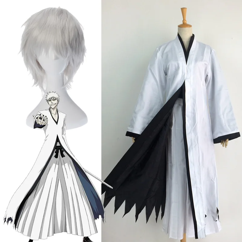 

Косплей Костюм Kurosaki Ichigo отбеливатель Pa белый парик аниме соломенная обувь и маска аксессуары на Хэллоуин подарки для взрослых