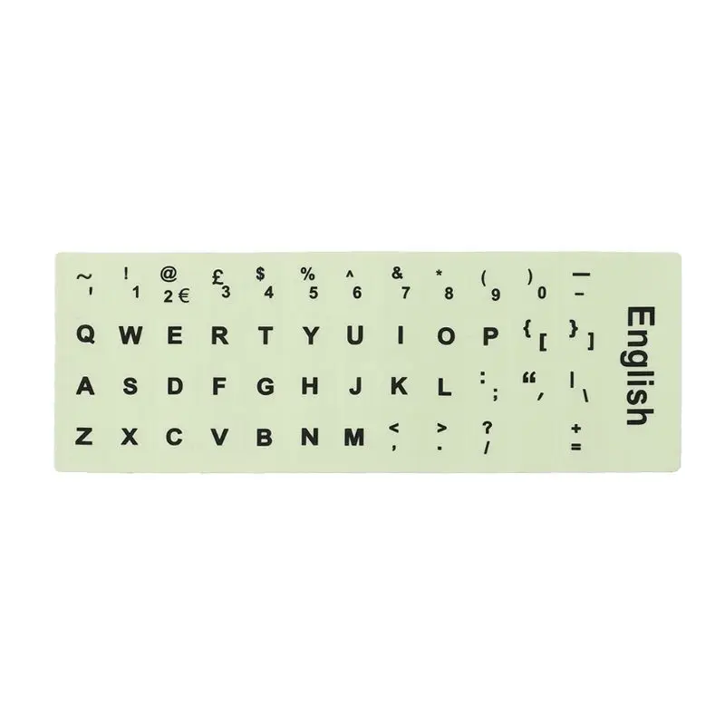 1 шт. флуоресцентные наклейки на клавиатуру светящаяся Водонепроницаемая