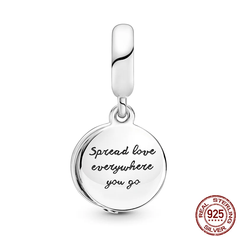 

925 Sterling Silver Leaf Pink Zircon Pendant Beads Fit Original Pandora Bracelet&Bangle Making Fashion DIY Jewelry 2021 New