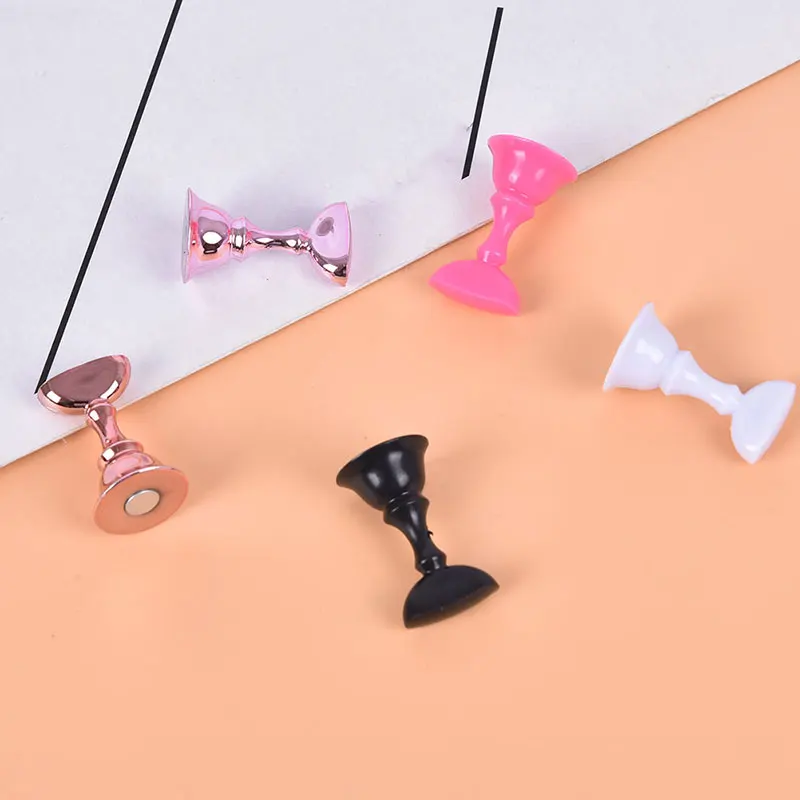 1Set False Nail Tips Practice Trainning Display Stand Holder Base Alloy Crystal Art Polish Manicure Tools |