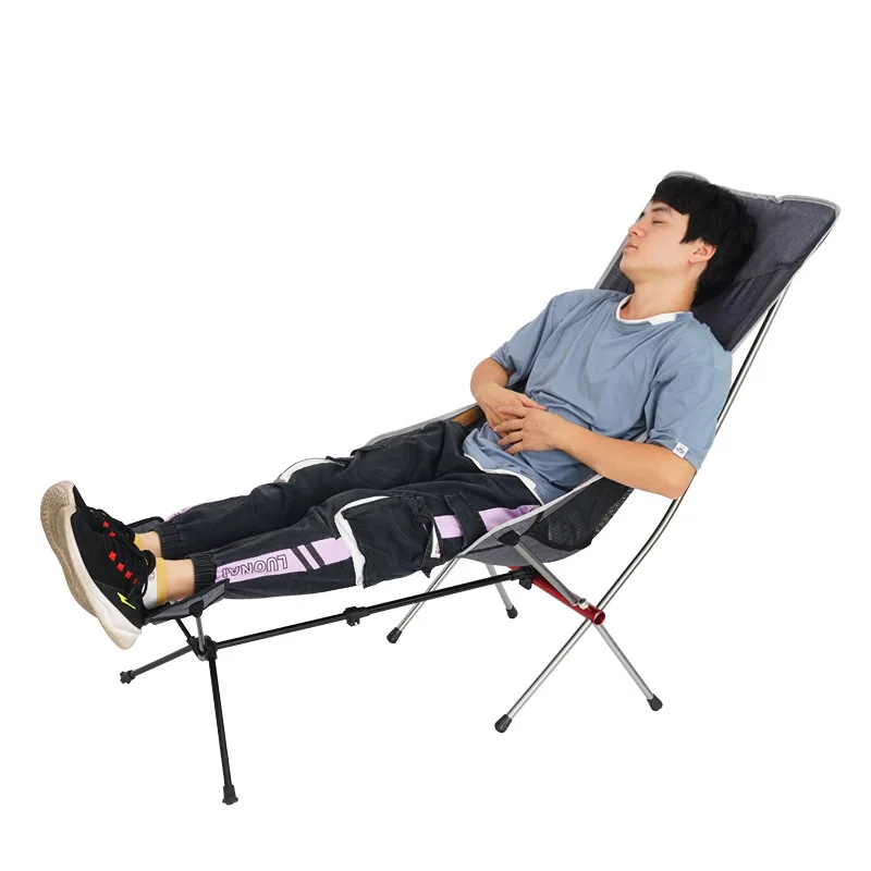 구매 캠핑 의자 발판 휴대용 연결 가능한 휴식 배낭 해변 낚시 야외 의자 접이식 텔레 스코핑 발판 가구