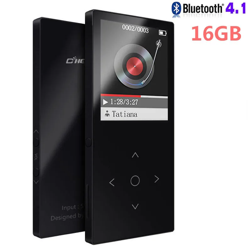 Bluetooth MP3-плеер металлическая сенсорная кнопка поддержка SD карты HIFI без потерь MP3 музыкальный плеер с fm-радио, диктофон, электронная книга - Цвет: C8-Black