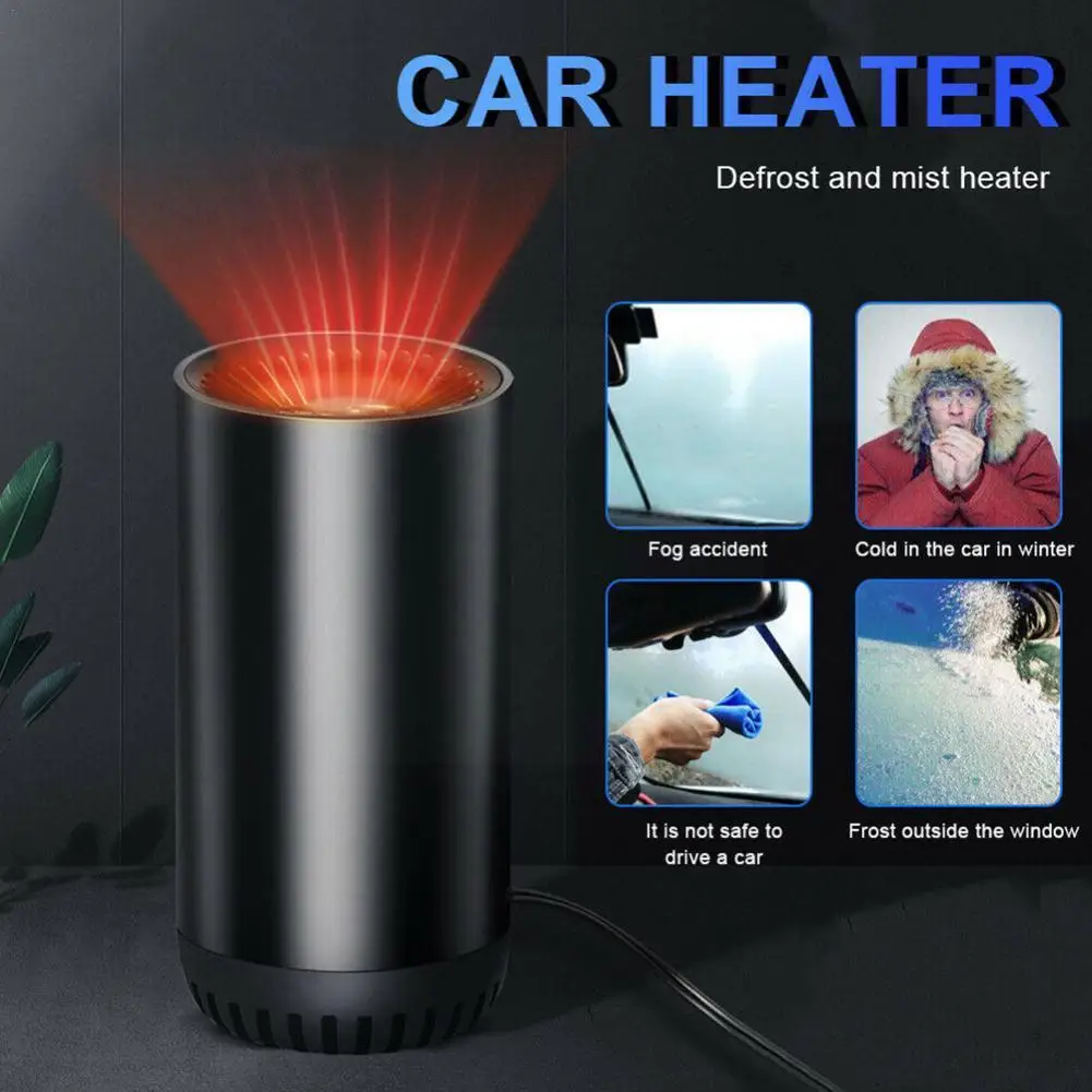 

Mini 150W Car Heater Multi-functional Suction Cup Portable Air Car Front Defrosting Car Purifier Heater Windshield Z9U0