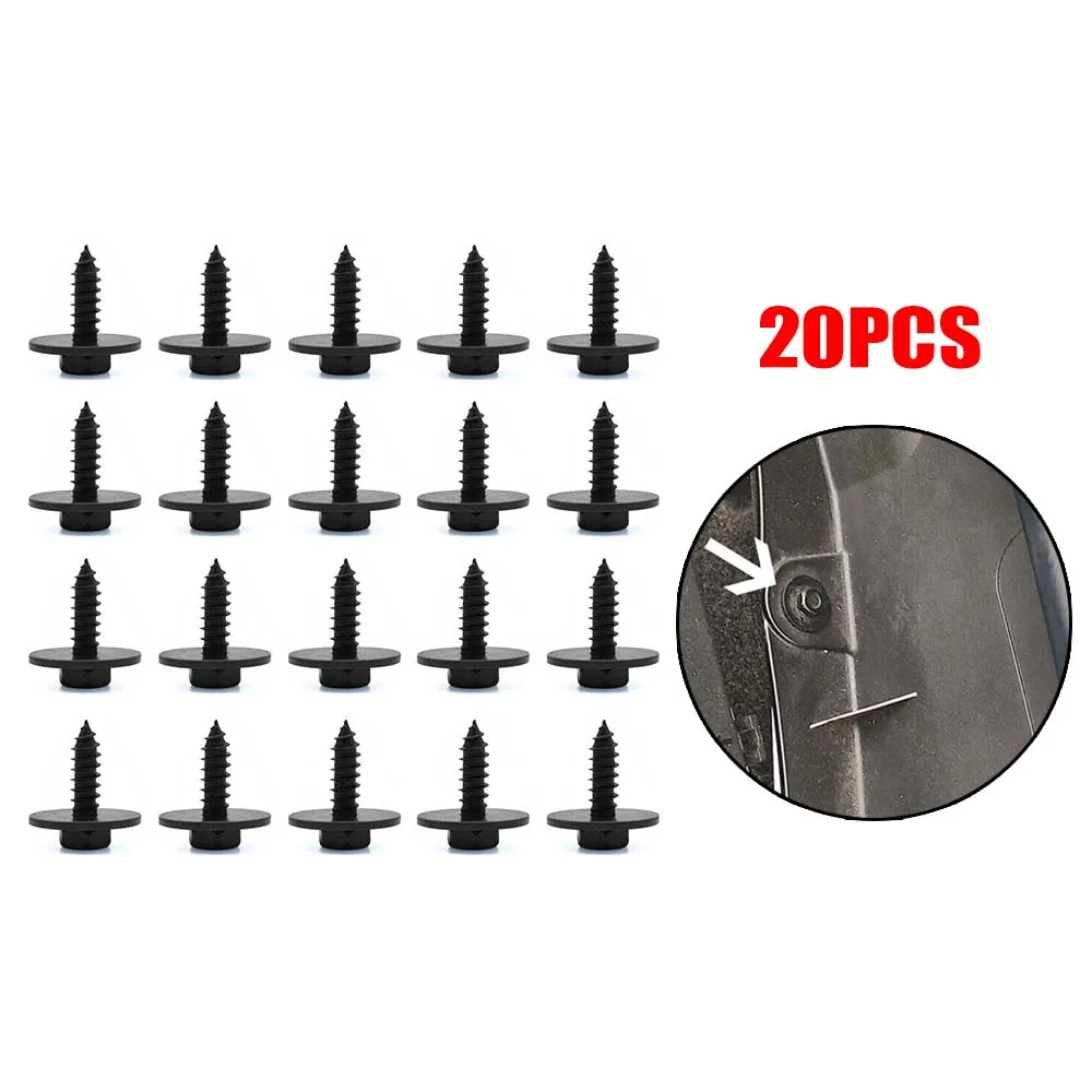 

Trim Hex Head Screws 20 PCS For BMW Car Body Fender Engine Head Washer