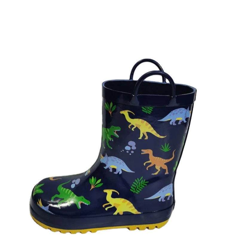 

Design your own rainboots knee high custom comfortable cute printed natural rubber infant toddler gumboots