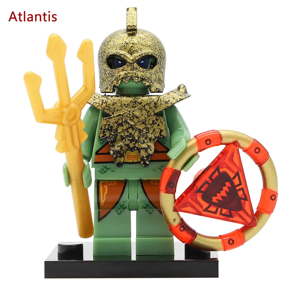 Atlantis X0161 фигурка ацтеков Египетский воин викингов Atlantis Мумия Фараон Одиночная распродажа варварские строительные блоки Набор Модель Кирпичи Игрушка - Цвет: Atlantis