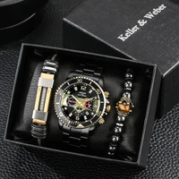 luxury watch bracelet for men stainless steel quartz wrist watches business casual male clock gift boyfriend relogio masculino