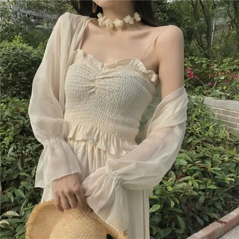 

Женская шифоновая шаль с рукавом в виде листьев лотоса