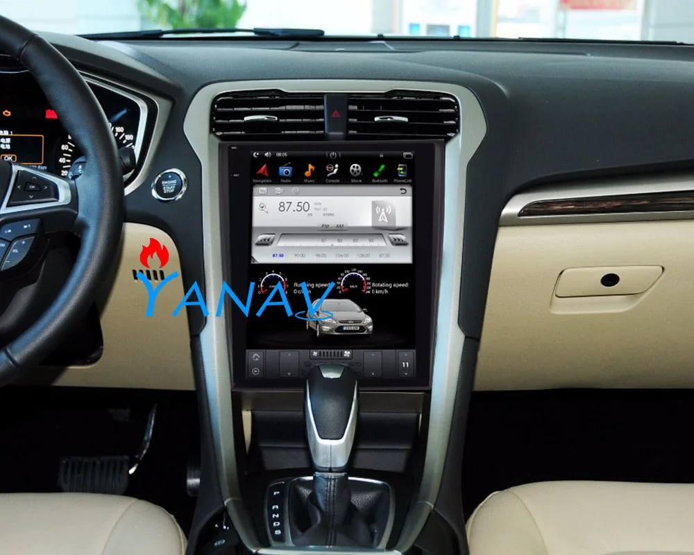 

12,1 "Автомобильный GPS радио для Ford-Mondeo Fusion MK5 2013 + автомобильный DVD плеер Tesla Вертикальная GPS Навигация стерео авто мультимедийный плеер