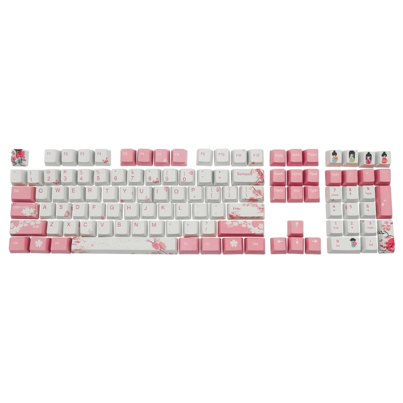 

108 клавиш OEM PBT краситель Sub Keycaps полный набор механическая клавиатура Keycaps PBT краситель-сублимация Keycaps
