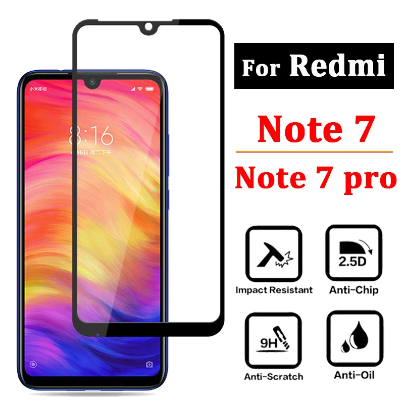Полное покрытие для Xiaomi Redmi note 7 защитное стекло Redme Red mi Note6 Pro 5note защита экрана k20 pro