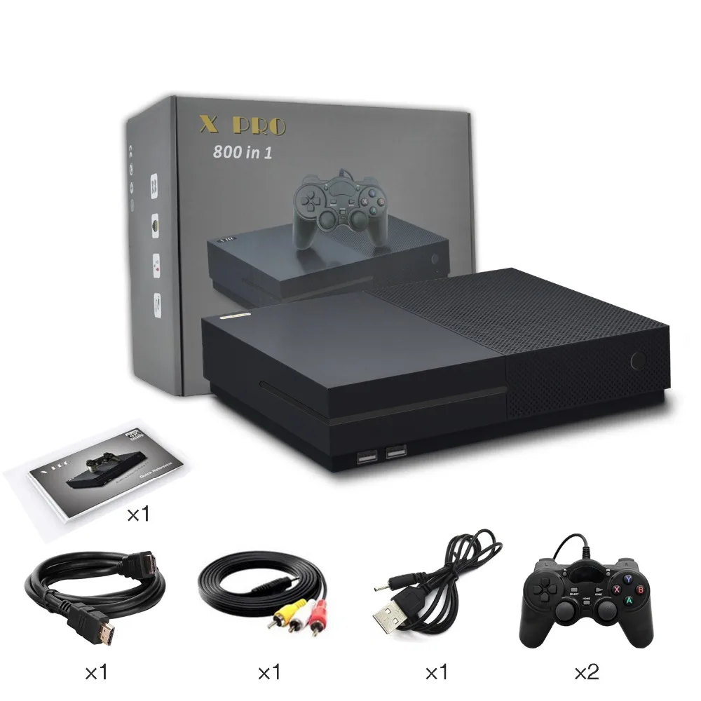 PS1 видеоигровая консоль 64 бит 4K выход Ретро 800 классические Семейные игры ТВ 32G XPRO