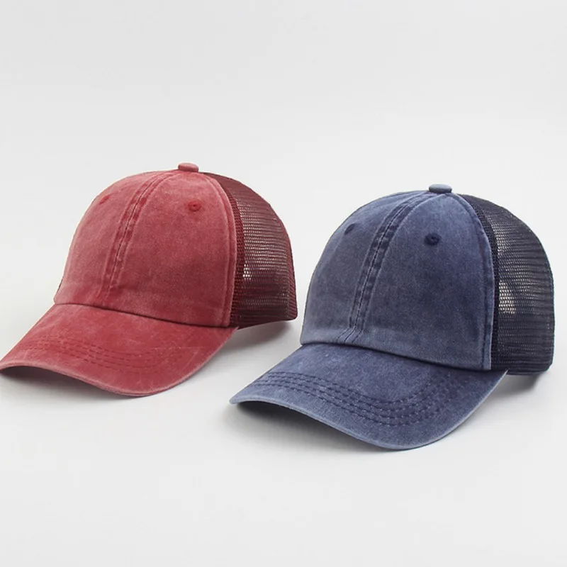 

Модные летние бейсбольная кепка для мужчин и женщин с дышащей сеткой круглая Кепка унисекс спортивные бейсболки регулируемого размера