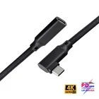 100W PD 5A изогнутые USB3.1 Type-C кабель-удлинитель 4K @ 60 Гц 10 Гбитс USB-C Gen 2 удлинитель шнура для Macbook Pro Dell Nintendo ASUS HP