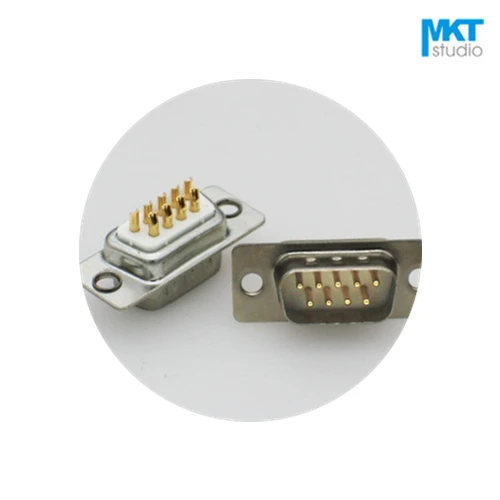 

100Pcs Male/Female Wire Welding Solder Type Solid Needle Straight Pin DB9 DP9 D-sub PCB Mount RS232 Serial Port Connector Socket