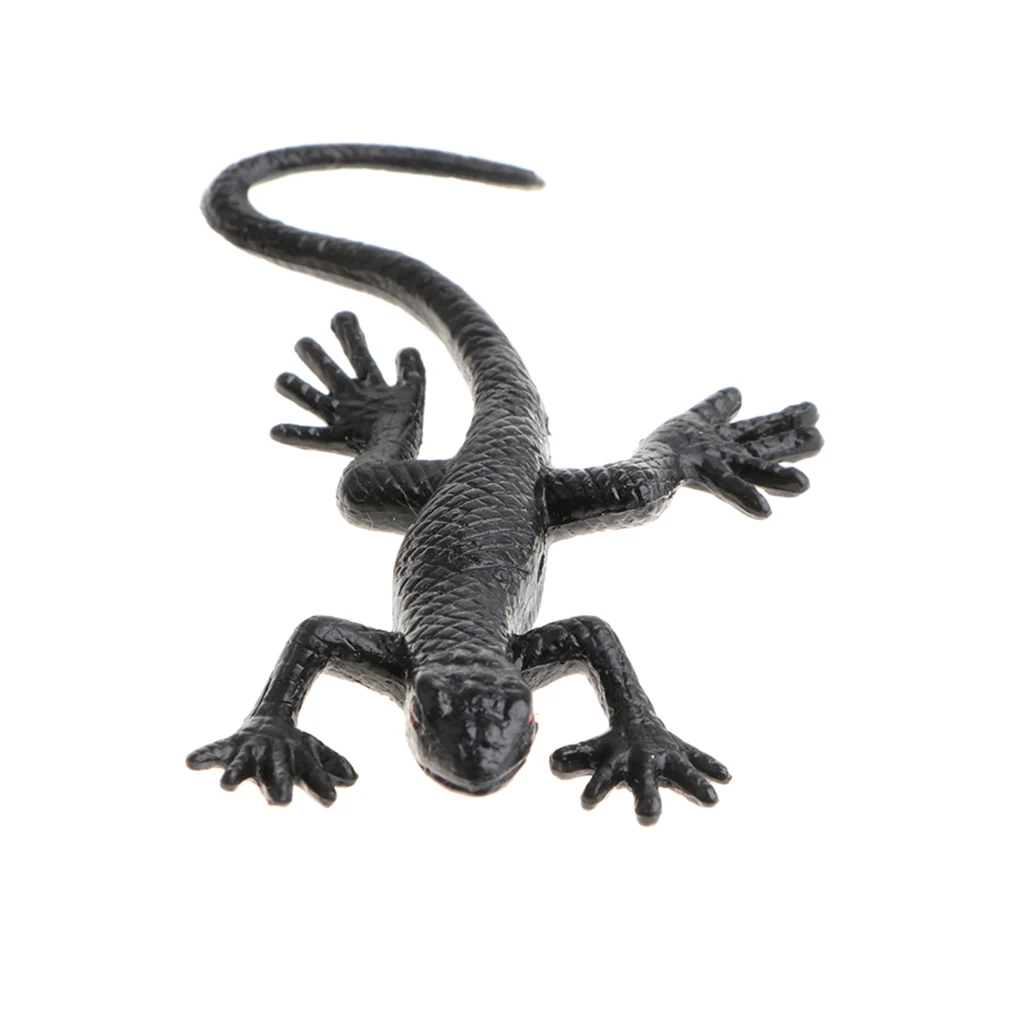 

10x Simulation Gecko Toy Soft Rubber Gecko Model Figure Party Props 5x3cm