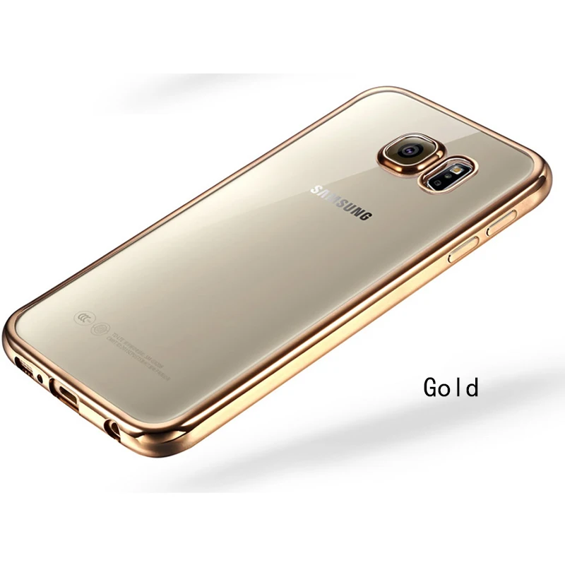 Cases For Samsung Galaxy S9 PIus S10 Lite A7 A9 2018 A10 A20 A30 A40 A50 A60 A70 M10 M20 M30 Plating TPU Soft Silicone Cover |