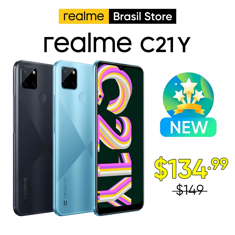 

Смартфон realme C21Y C21-Y, восемь ядер, 6,5 дюйма, 5000 мАч, 13 МП