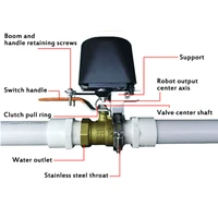 tuya zigbee automatic watergas valve manipulator valve switch timer app control support alexa google smartthings for smart home
