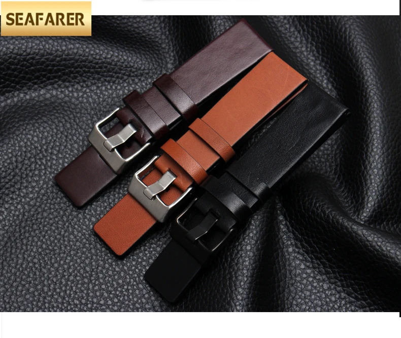 

New High Quality Leather Watchband 22mm 24mm 26mm 28mm 30mm For Diesel DZ7257 DZ4318 DZ7313 DZ7322 DZ7257 Watch Strap Bracelet