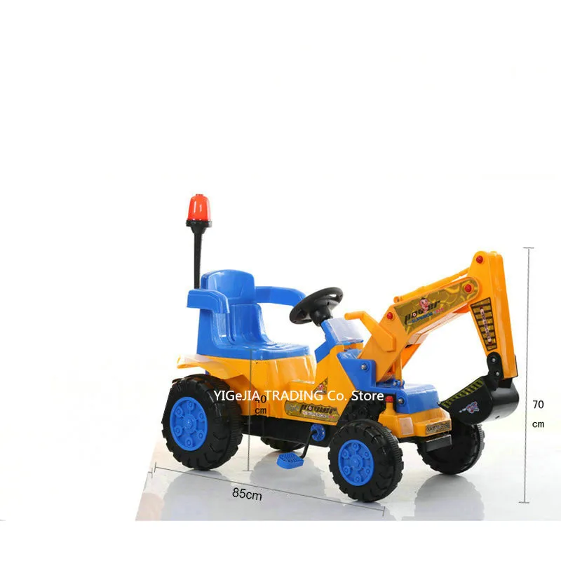 Игрушечные тракторы для детей ездить на экскаваторе игрушки бульдозер включает шлем и инструменты экскаватор и пушдозер.