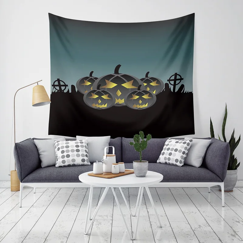 Новейшая мода гобелен печать 2019 Хэллоуин корзинка для Хэллоуина Ужасный Призрак