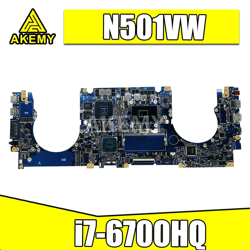 

G501VW motherboar For ASUS G501V UX501V UX501VW N501VW Laptop motherboard i7-6700HQ CPU 8G RAM with GTX960M 2G Test