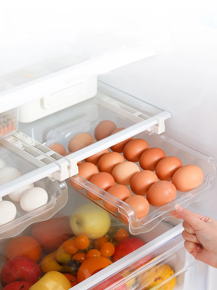 

Яйцо органайзер для холодильника вытащить холодильник выдвижные ящики для хранения с ручками контейнер для яиц полки для холодильника дер...