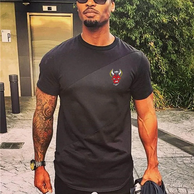 Футболка мужская с коротким рукавом брендовая тенниска из хлопка майка для